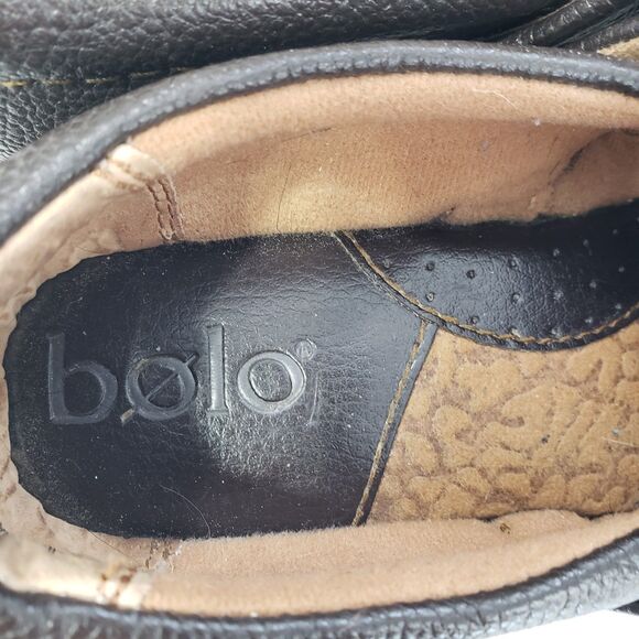 Bolo Women's Brown Leather Slip-on, Size 7 (38) - Picture 2 of 10